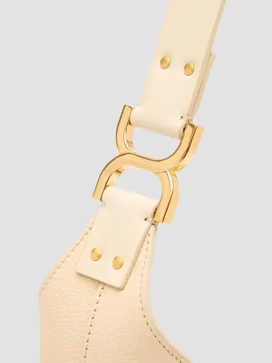 Chloé Women's  Marcie Leather Hobo Bag - Beige | Thumbnail 5