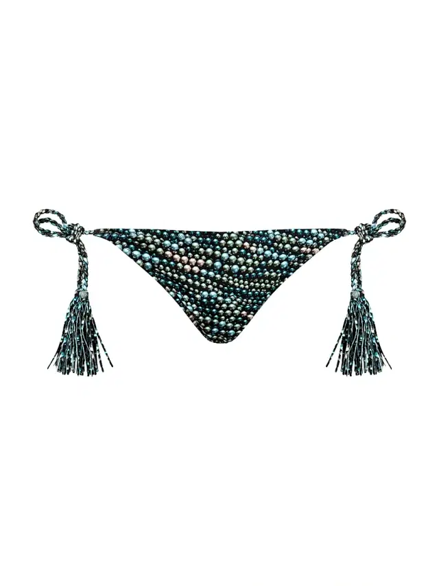 Vilebrequin Women's Abstract Side-Tie Bikini Bottom - Black Noir