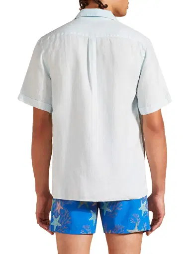 Vilebrequin Men's Linen Camp Shirt - Thalassa - Size XL | Thumbnail 5