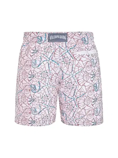 Vilebrequin Men's Noumea Sea Embroidered Swim Trunks - Blanc - Size XL | Thumbnail 3