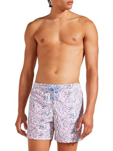 Vilebrequin Men's Noumea Sea Embroidered Swim Trunks | Thumbnail 4