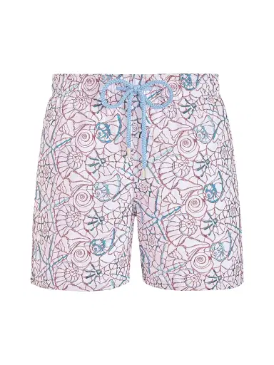 Vilebrequin Men's Noumea Sea Embroidered Swim Trunks - Blanc - Size XL | Thumbnail 1
