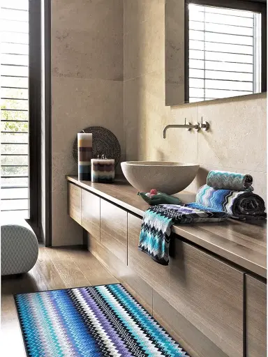 Missoni Giacomo Bath Mat - Multi Blue | Thumbnail 5