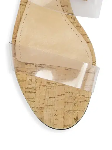 Schutz Women's Victorie Vinyl & Leather Cork Mules | Thumbnail 4