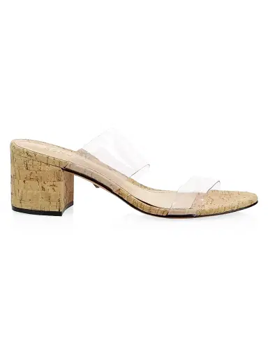 Schutz Women's Victorie Vinyl & Leather Cork Mules | Thumbnail 1