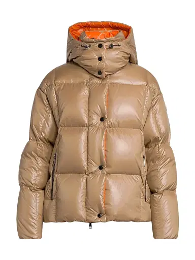 Moncler Women's Parana Short Down Jacket - Beige | Thumbnail 1 Moncler Women's Parana Short Down Jacket - Beige | Thumbnail 1