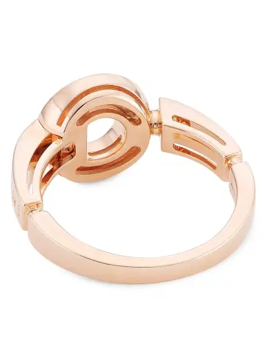 BVLGARI Women's Essential 18K Rose Gold, Mother-of-Pearl & Diamond Ring - Rose Gold | Thumbnail 3
