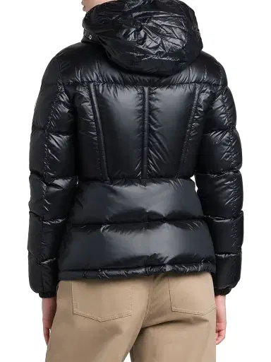 Moncler Women's Douro Fitted Short Down Jacket - Black | Thumbnail 5 Moncler Women's Douro Fitted Short Down Jacket - Black | Thumbnail 5