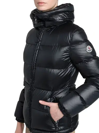Moncler Women's Douro Fitted Short Down Jacket - Black | Thumbnail 6 Moncler Women's Douro Fitted Short Down Jacket - Black | Thumbnail 6