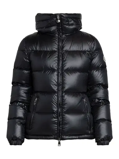 Moncler Women's Douro Fitted Short Down Jacket - Black | Thumbnail 1 Moncler Women's Douro Fitted Short Down Jacket - Black | Thumbnail 1