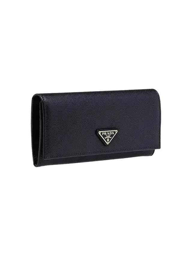 Women's  Saffiano Leather Wallet - Black