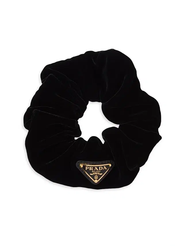 Prada Women's Velvet Scrunchie - Black