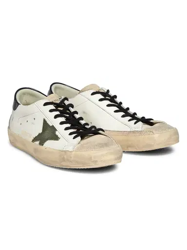 Golden Goose Men's Super Star Leather & Suede Sneakers | Thumbnail 2 Golden Goose Men's Super Star Leather & Suede Sneakers | Thumbnail 2