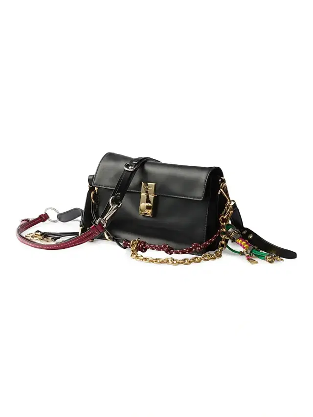 Prada Women's  Soft Sound  Leather Shoulder Bag - Black