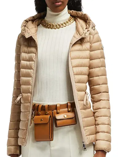 Moncler Women's Raie Light Weight Down Jacket - Black | Thumbnail 2 Moncler Women's Raie Light Weight Down Jacket - Black | Thumbnail 2