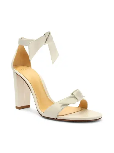 Alexandre Birman Women's Clarita Leather Ankle-Strap Sandals - White - Size 12 | Thumbnail 2 Alexandre Birman Women's Clarita Leather Ankle-Strap Sandals - White - Size 12 | Thumbnail 2