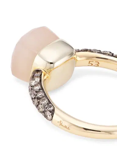 Pomellato Women's Nudo Petit Two-Tone 18K Gold, Moonstone & Diamond Ring - Rose Gold | Thumbnail 3 Pomellato Women's Nudo Petit Two-Tone 18K Gold, Moonstone & Diamond Ring - Rose Gold | Thumbnail 3