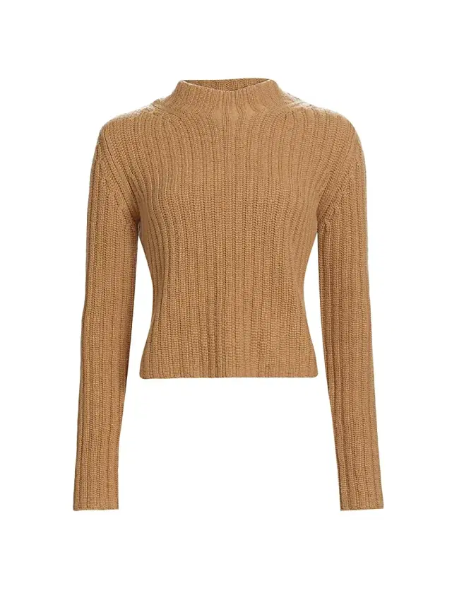 Women's Aloa Wool-Cashmere Sweater - Camel