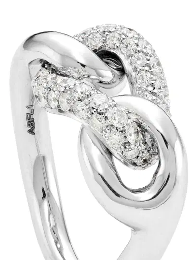 Pomellato Women's Catene 18K White Gold & Diamond Ring - White Gold | Thumbnail 4 Pomellato Women's Catene 18K White Gold & Diamond Ring - White Gold | Thumbnail 4