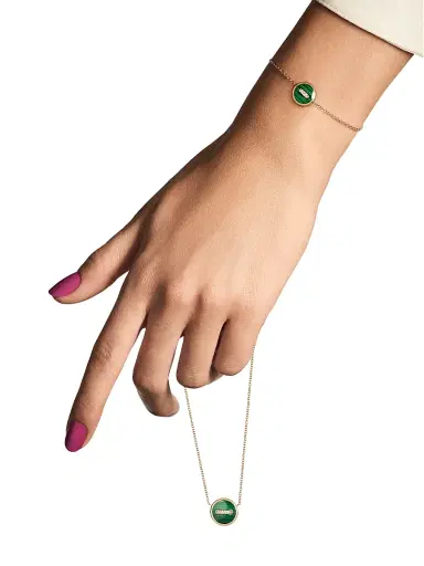 Pomellato Women's Pom Pom Dot 18K Rose Gold, Malachite & 0.05 TCW Diamond Button Pendant Necklace - Rose Gold | Thumbnail 2 Pomellato Women's Pom Pom Dot 18K Rose Gold, Malachite & 0.05 TCW Diamond Button Pendant Necklace - Rose Gold | Thumbnail 2
