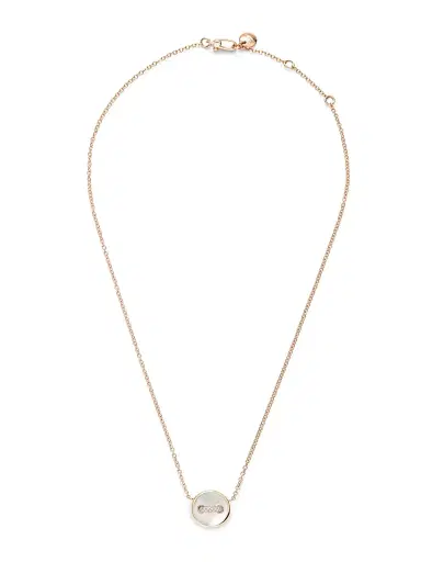 Pomellato Women's Pom Pom Dot 18K Rose Gold, Mother-Of-Pearl & 0.05 TCW Diamond Button Pendant Necklace - Rose Gold | Thumbnail 3