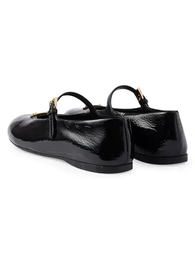 Prada Women's Patent Leather Ballerinas - Black - Size 10 | Thumbnail 3
