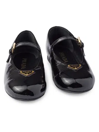 Prada Women's Patent Leather Ballerinas - Black - Size 10 | Thumbnail 4