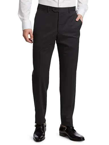 Giorgio Armani Men's Wool Trousers - Dark Heather Grey - Size 38 | Thumbnail 3 Giorgio Armani Men's Wool Trousers - Dark Heather Grey - Size 38 | Thumbnail 3