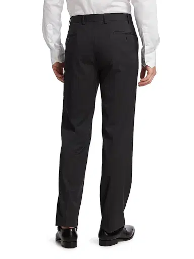 Giorgio Armani Men's Wool Trousers - Dark Heather Grey - Size 38 | Thumbnail 5 Giorgio Armani Men's Wool Trousers - Dark Heather Grey - Size 38 | Thumbnail 5