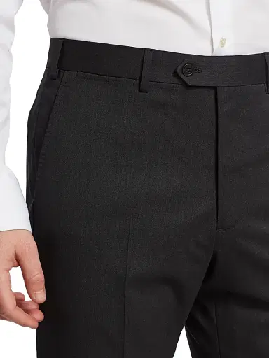 Giorgio Armani Men's Wool Trousers - Dark Heather Grey - Size 38 | Thumbnail 6 Giorgio Armani Men's Wool Trousers - Dark Heather Grey - Size 38 | Thumbnail 6