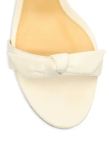 Alexandre Birman Women's Clarita Block Leather Sandals - White - Size 12 | Thumbnail 4