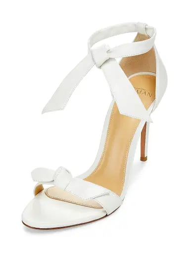 Alexandre Birman Women's Clarita Bow Leather Sandals - White - Size 5.5 | Thumbnail 2 Alexandre Birman Women's Clarita Bow Leather Sandals - White - Size 5.5 | Thumbnail 2