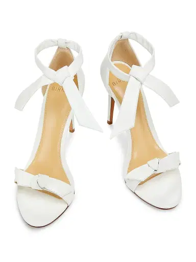 Alexandre Birman Women's Clarita Bow Leather Sandals - White - Size 5.5 | Thumbnail 6 Alexandre Birman Women's Clarita Bow Leather Sandals - White - Size 5.5 | Thumbnail 6