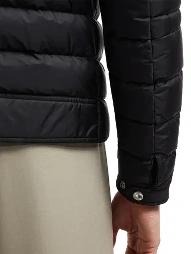 Moncler Men's Amiot Down Biker Jacket - Black | Thumbnail 4