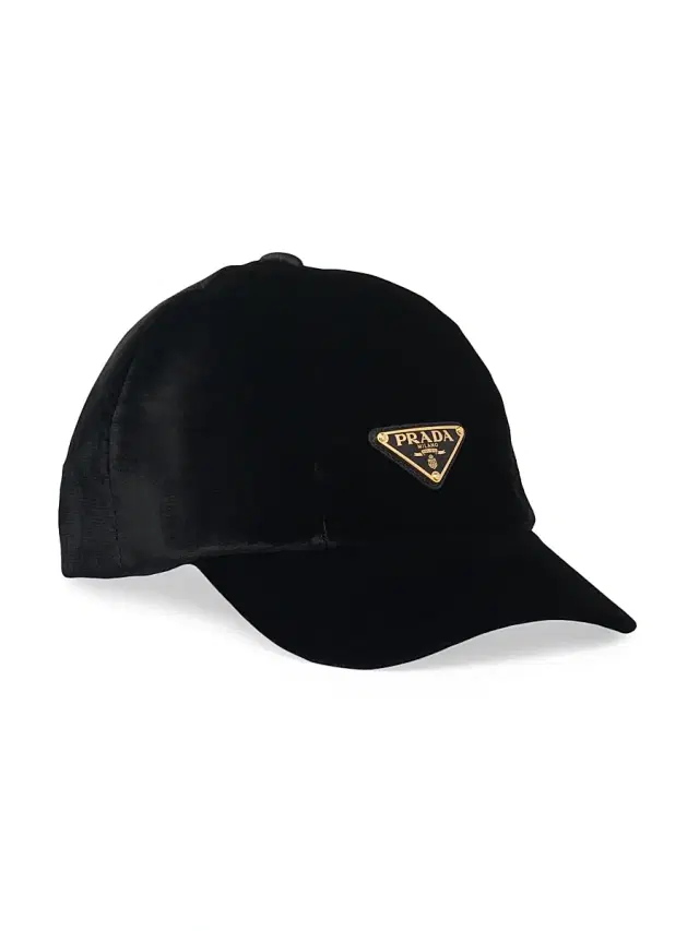 Women's Velvet Baseball Cap - Black