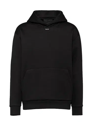 Prada Men's Technical Cotton Hoodie | Thumbnail 1 Prada Men's Technical Cotton Hoodie | Thumbnail 1