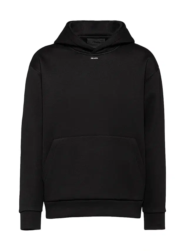 Prada Men's Technical Cotton Hoodie - Black