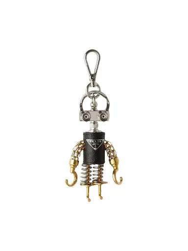Prada Women's Robot Saffiano Leather Bag Charm - Assorted | Thumbnail 1