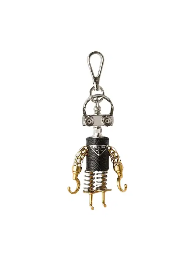 Prada Women's Robot Saffiano Leather Bag Charm - Assorted