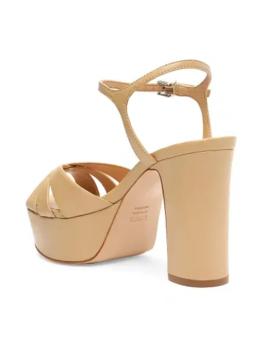 Schutz Women's Keefa 100MM Leather Platform Sandals - Size 11 | Thumbnail 3