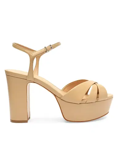 Schutz Women's Keefa 100MM Leather Platform Sandals - Size 11 | Thumbnail 1