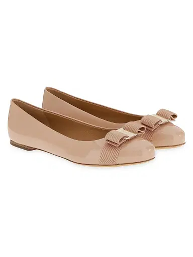 Ferragamo Women's Varina Patent Leather Ballet Flats | Thumbnail 2 Ferragamo Women's Varina Patent Leather Ballet Flats | Thumbnail 2