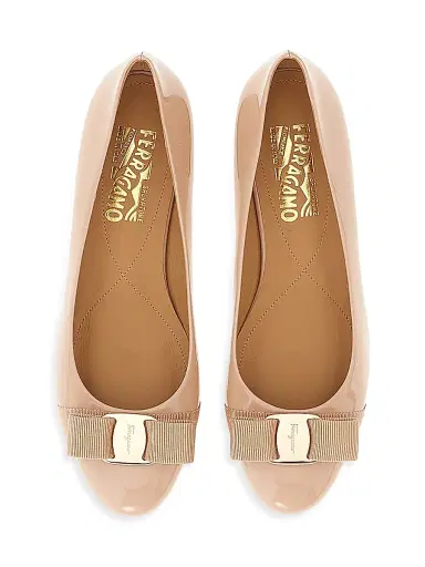 Ferragamo Women's Varina Patent Leather Ballet Flats | Thumbnail 4 Ferragamo Women's Varina Patent Leather Ballet Flats | Thumbnail 4