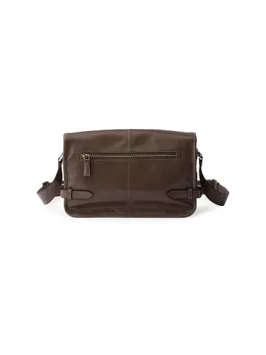 Prada Men's Leather Shoulder Bag - Medium Brown | Thumbnail 3 Prada Men's Leather Shoulder Bag - Medium Brown | Thumbnail 3