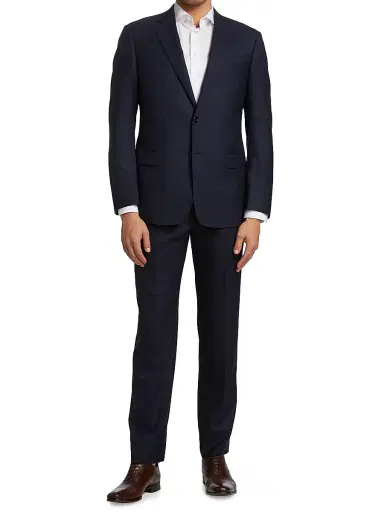 Giorgio Armani Men's Wool Two-Piece Suit | Thumbnail 3 Giorgio Armani Men's Wool Two-Piece Suit | Thumbnail 3