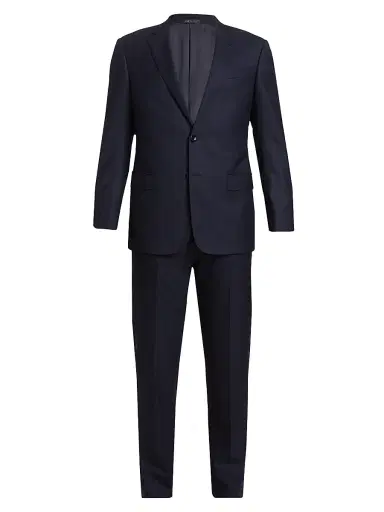 Giorgio Armani Men's Wool Two-Piece Suit | Thumbnail 1 Giorgio Armani Men's Wool Two-Piece Suit | Thumbnail 1
