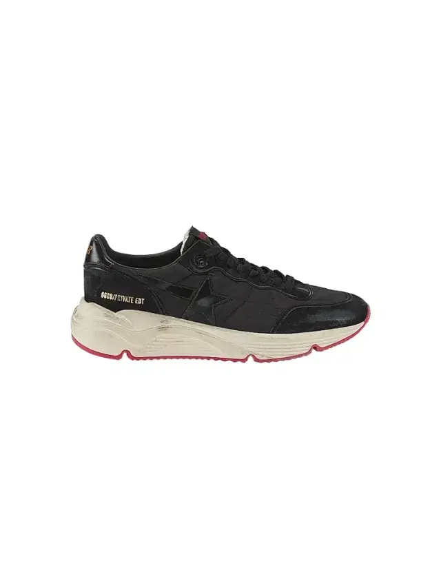 Golden Goose Men's Running Sole Low-Top Sneakers - Black