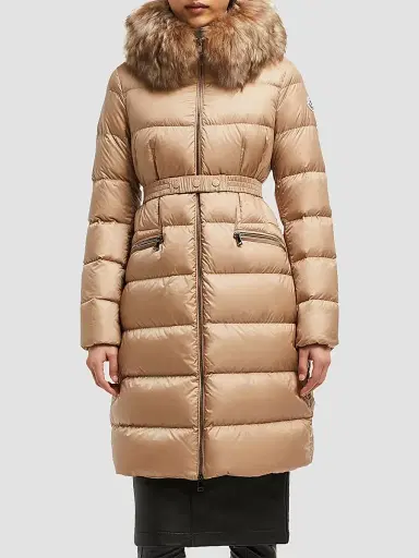 Moncler Women's Boedic Puffer Jacket - Camel Beige | Thumbnail 2