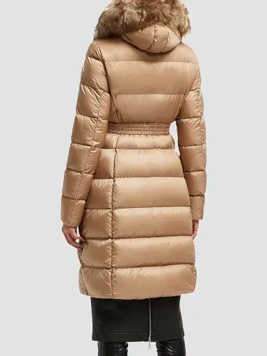 Moncler Women's Boedic Puffer Jacket - Camel Beige | Thumbnail 3