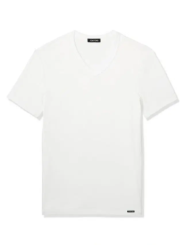 Men's Stretch-Cotton V-Neck T-Shirt - White
